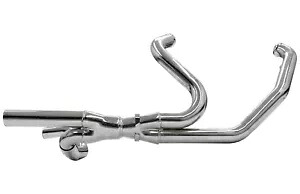 Bassani 2 x 2 クローム デュアル ヘッド パイプ (1F14A) Bassani 2 x 2 Chrome Dual Head Pipes (1F14A) 【並行輸入品】｜カスタムパーツ WORLD倉庫