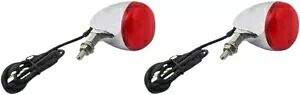 カスタム ダイナミクス プロビーム ユニバーサル 24 LED リア ウインカー クローム レッド Custom Dynamics ProBeam Universal 24-LED Rear Turn Signals Chrome Red 【並行輸入品】