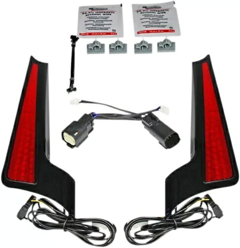 カスタム Dynamics Fascia LED ライト パネル ブラック/レッド #CD-FASCIA-SS6BR Custom Dynamics Fascia LED Light Panels Black/Red #CD-FASCIA-SS6BR 【並行輸入品】