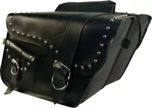 ウィリー & マックス レンジャー シリーズ ラージ スラント サドルバッグ スタッズ付き Willie & Max Ranger Series Large Slant Saddlebags Studded 【並行輸入品】
