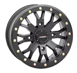 システム 3 オフロード SB-4 ビードロック UTV ホイール 15x10 4/156 5+5 (-5mm) マットブラック System 3 Offroad SB-4 Beadlock UTV Wheel 15x10 4/156 5+5 (-5mm) Matte Black 【並行輸入品】