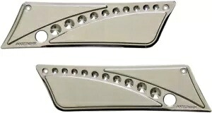 Accutronix サドルバッグ ラッチ カバー クローム #BL9313-DC ハーレーダビッドソン Accutronix Saddlebag Latch Covers Chrome #BL9313-DC Harley Davidson 【並行輸入品】