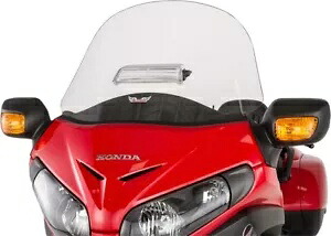 スリップストリーマー交換用フロントガラスクリアベントトール19インチホンダゴールドウィングに適合 Slipstreamer Replacement Windshield Clear Vented Tall 19\
