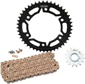 Vortex HFRA ハイパーファスト チェーン & スプロケット キット 520 変換 16/45T ゴールド #CKG6293 Vortex HFRA Hyper Fast Chain & Sprocket Kit 520 Conversion 16/45T Gold #CKG6293 【並行輸入品】