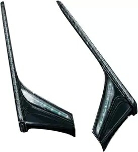 Kuryakyn LED 垂直リアラン/ブレーキ ライト ストリップ ブラック #3247 ホンダ ゴールドウィング用 Kuryakyn LED Vertical Rear Run/Brake Light Strips Black #3247 for Honda Goldwing 【並行輸入品】｜カスタムパーツ WORLD倉庫
