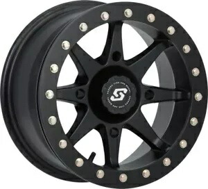 セドナ ストーム ビードロック ホイール 14x7 4/156 4+3 (+5mm) サテン ブラック Sedona Storm Beadlock Wheel 14x7 4/156 4+3 (+5mm) Satin Black 【並行輸入品】