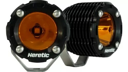 Heretic BA-1R LED スポットライト ポッド ブラック/アンバー Heretic BA-1R LED Spotlight Pods Black/Amber 【並行輸入品】