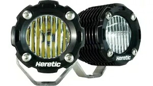 Heretic BA-1R LED スポットライト ポッド ブラック/クリア Heretic BA-1R LED Spotlight Pods Black/Clear 【並行輸入品】｜カスタムパーツ WORLD倉庫