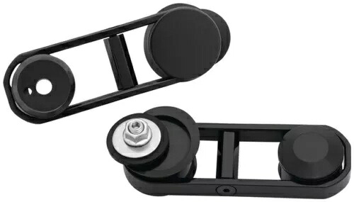 Kuryakyn 調整可能ドロップミラーマウント ブラック #6576 ハーレーダビッドソン ストリート グライド Kuryakyn Adjustable Drop Mirror Mounts Black #6576 Harley Davidson Street Glide 【並行輸入品】