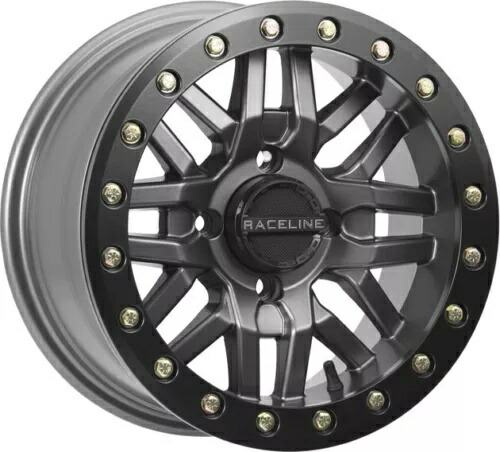 Raceline Ryno ビードロック ホイール 14x7 4/156 5+2 (+10mm) ガンメタル Raceline Ryno Beadlock Wheel 14x7 4/156 5+2 (+10mm) Gunmetal 【並行輸入品】