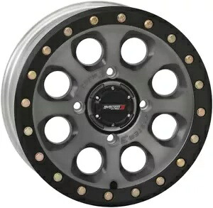 システム 3 オフロード SB-7 ビードロック UTV ホイール 14x7 4/156 4+3 チタンルック System 3 Offroad SB-7 Beadlock UTV Wheel 14x7 4/156 4+3 Titanium Look 【並行輸入品】