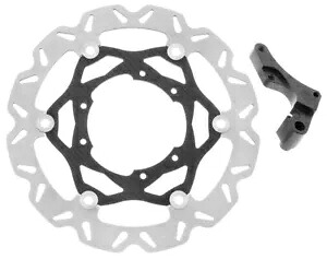 EBC オーバーサイズ カーボンルック ブレーキ ローター キット フロント右 #OSX6437 ホンダ用 EBC Oversize Carbon-Look Brake Rotor Kit Front Right #OSX6437 for Honda 【並行輸入品】