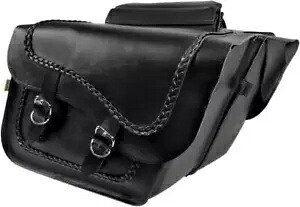 ウィリー & マックス ブレイデッド ラージ スラント サドルバッグ Willie & Max Braided Large Slant Saddlebags 【並行輸入品】｜カスタムパーツ WORLD倉庫