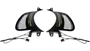 カスタム ダイナミクス ジェネシス 4 LED ベント インサート ブラック/ブラック #CD-RG-V-AW2-BB Custom Dynamics Genesis 4 LED Vent Inserts Black/Black #CD-RG-V-AW2-BB 【並行輸入品】