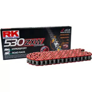 RK530 ZXW プレミアム高性能XWシールチェーン 150リンク レッド RK 530 ZXW Premium High Performance XW-Seal Chain 150 Links Red 【並行輸入品】｜カスタムパーツ WORLD倉庫