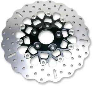 EBC フローティングコンター ワイドバンド ブレーキローター リア ブラック RSD017CBLK ハーレーダビッドソン EBC Floating Contour Wide Band Brake Rotor Rear Black RSD017CBLK Harley Davidson 【並行輸入品】