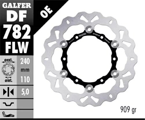 ガルファー フローティングウェーブローター リア DF782FLW KTM アドベンチャー/690 SMC/990 S/アドベンチャー S Galfer Floating Wave Rotor Rear DF782FLW KTM Adventure/690 SMC/990 S/Adventure S 【並行輸入品】｜カスタムパーツ WORLD倉庫 58,080円