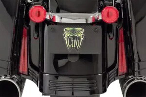 CIRO フィラーパネルフェイシアライト ブラック/レッド #40043 ハーレーダビッドソン CIRO Filler Panel Fascia Lights Black/Red #40043 Harley Davidson 【並行輸入品】