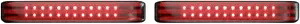 カスタム ダイナミクス プロビーム シーケンスLED サドルバッグ ライト ブランク レッド/スモーク #PB-SBSEQ-SS6-BS Custom Dynamics ProBeam Seq. LED Saddlebag Lights Blk Red/Smoke #PB-SBSEQ-SS6-BS 【並行輸入品】