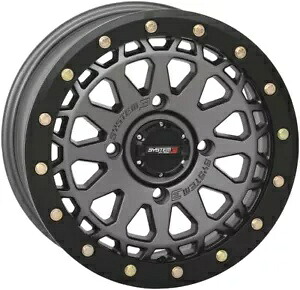システム 3 オフロード SB-6 ビードロック UTV ホイール 15x7 4/137 5+2 ガンメタル グレー System 3 Offroad SB-6 Beadlock UTV Wheel 15x7 4/137 5+2 Gunmetal Grey 【並行輸入品】｜カスタムパーツ WORLD倉庫