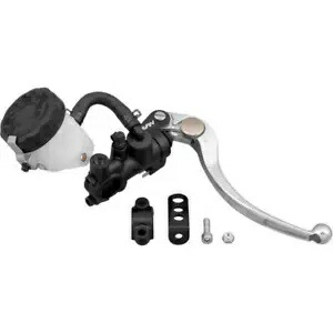 Nissin ラジアル フロント ブレーキ マスター シリンダー キット 19mm ボア w/BLK ボディ/シルバー レバー Nissin Radial Front Brake Master Cylinder Kit 19mm Bore w/Blk Body/Silver Lever 【並行輸入品】