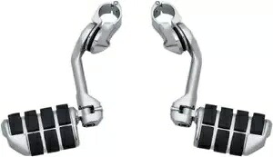 Kuryakyn ツアーテック クルーズ ペグ マウント デュアル ISO ペグ付き クロム ロング Kuryakyn Tour-Tech Cruise Peg Mounts with Dually ISO Pegs Chrome Long 【並行輸入品】｜カスタムパーツ WORLD倉庫