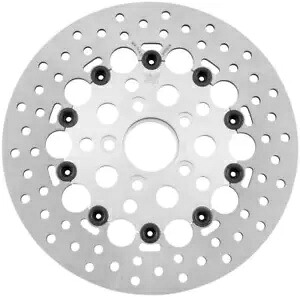 ツインパワー フローティングホール ブレーキローター 11.5インチ リア シルバー #1400RS ハーレーダビッドソン Twin Power Floating Hole Brake Rotor 11.5" Rear Silver #1400RS Harley Davidson 【並行輸入品】｜カスタムパーツ WORLD倉庫