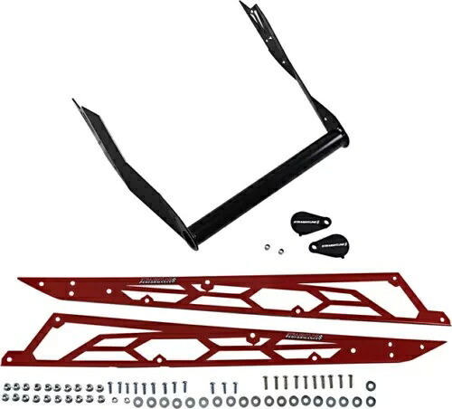 Straightline Hide N' Go リアバンパー ブラック/レッド プレート #182-115-RED Polaris Straightline Hide N' Go Rear Bumper Black/Red Plates #182-115-RED Polaris 【並行輸入品】｜カスタムパーツ WORLD倉庫