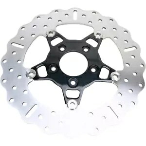 EBC 5 ボタン フローティング コンター ワイド バンド ブレーキ ローター ブラック #FSD012CBLK EBC 5-Button Floating Contour Wide Band Brake Rotor Black #FSD012CBLK 【並行輸入品】