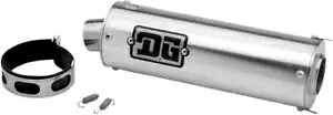 DG パフォーマンス 4 インチ ラウンド ユニバーサル マフラー DG Performance 4" Round Universal Muffler 【並行輸入品】|カスタムパーツ WORLD倉庫
