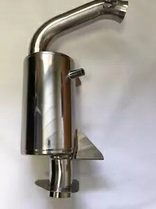 BDX/SSI スリップオンマフラー ステンレス #12-303 Ski-Doo BDX/SSI Slip-On Muffler Stainless Steel #12-303 Ski-Doo 【並行輸入品】