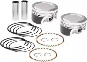 Wiseco トラッカー ピストン 0.020 インチ以上 3.518 インチ 8.5:1 #K0215P2 ハーレーダビッドソン Wiseco Tracker Pistons .020\