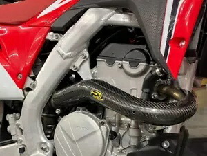 P3 カーボンファイバーヘッダーヒートシールド #205059 ホンダ CRF 250 2019-2021用 P3 Carbon Fiber Header Heat Shield #205059 for Honda CRF 250 2019-2021 【並行輸入品】