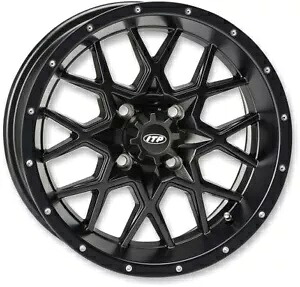 I.T.P.ハリケーン ホイール 18x6.5" 4+2.5 (+10mm) オフセット 4/137 グロスブラック I.T.P. Hurricane Wheel 18x6.5" 4+2.5 (+10mm) Offset 4/137 Gloss Black 【並行輸入品】｜カスタムパーツ WORLD倉庫