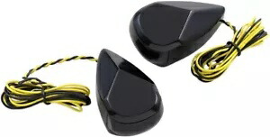 アロイアート スイープ LED マーカーライト/ウインカー ブラックアンバースモーク #MRL-1B Alloy Art Swept LED Marker Light/Turn Signal Black Amber Smoke #MRL-1B 【並行輸入品】