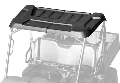 QuadBoss 2 ピース ルーフ ストレージ付き ブラック ポラリス レンジャー EV/レンジャー 500/レンジャー LSV QuadBoss 2-Piece Roof with Storage Black Polaris Ranger EV/Ranger 500/Ranger LSV 【並行輸入品】｜カスタムパーツ WORLD倉庫