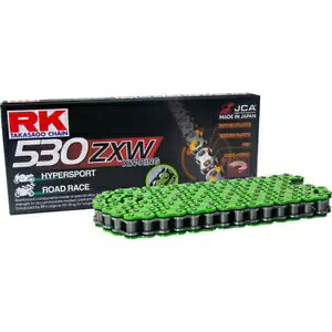 RK530 ZXW プレミアム高性能XWシールチェーン 170リンク グリーン RK 530 ZXW Premium High Performance XW-Seal Chain 170 Links Green 【並行輸入品】