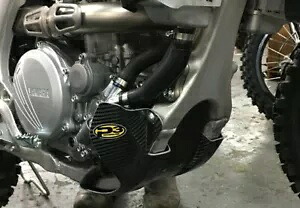 P3 カーボンファイバースキッドプレート ブラック #307074 ヤマハ WR250F/WR450F 2019-2024用 P3 Carbon Fiber Skid Plate Black #307074 for Yamaha WR250F/WR450F 2019-2024 【並行輸入品】