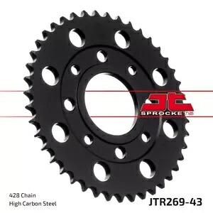 Kymco ZING 125 1997-2001 JT ブラック リア スプロケット 43T 428 JTR269.43 Kymco ZING 125 1997-2001 JT Black Rear Sprocket 43T 428 JTR269.43 【並行輸入品】