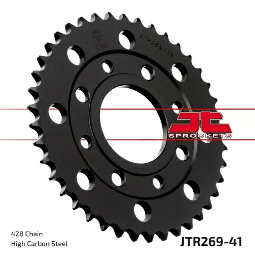 ホンダ CM 125 T 1980-1981 JT ブラック リア スプロケット 41T 428 JTR269.41- Honda CM 125 T 1980-1981 JT Black Rear Sprocket 41T 428 JTR269.41- 【並行輸入品】