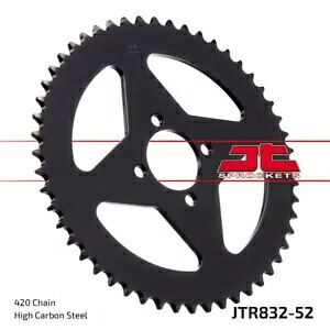 ヤマハ FS1 50 1977-1979 JT ブラック リア スプロケット 52T 420 JTR832.52- Yamaha FS1 50 1977-1979 JT Black Rear Sprocket 52T 420 JTR832.52- 【並行輸入品】