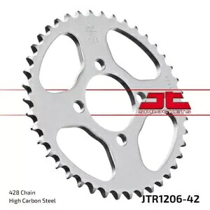 ホンダ CBR 125 R 2004-2010 JT ナチュラル リア スプロケット 42T 428 JTR1206.42 Honda CBR 125 R 2004-2010 JT Natural Rear Sprocket 42T 428 JTR1206.42 【並行輸入品】
