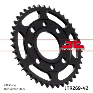 ホンダ CB 125 T 1978-1982 JT ブラック リア スプロケット 42T 428 JTR269.42- Honda CB 125 T 1978-1982 JT Black Rear Sprocket 42T 428 JTR269.42- 【並行輸入品】