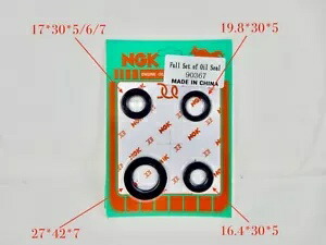 NGK オイルシールキット 50cc 60cc 80cc 100cc スクーター ATV カート用 QMB139 モーター NGK OIL SEAL KIT FOR SCOOTERS ATV KART WITH 50cc 60cc 80cc 100cc QMB139 MOTORS 【並行輸入品】
