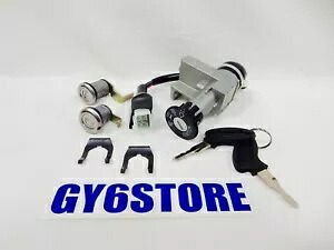 イグニッションスイッチセット QMB139 50cc & GY6 150cc TAOTAO VIP チャンピオンロケタ *4 ワイヤー* IGNITION SWITCH SET QMB139 50cc & GY6 150cc TAOTAO VIP CHAMPION ROKETA *4 WIRE* 【並行輸入品】