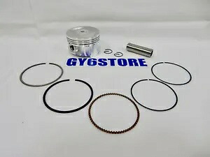 172cc GY6 ピストン & リングセット (61mm ボア) スクーター ATV UTV カート QMJ157 モーター用 172cc GY6 PISTON & RING SET (61mm BORE) FOR SCOOTER ATV UTV KART QMJ157 MOTORS 【並行輸入品】