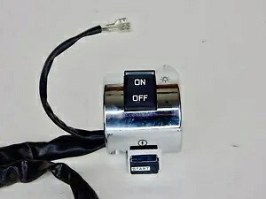6 ワイヤーオンオフスタートスイッチ *7/8* クロームメッキオートバイスクーターカート 6 WIRE ON OFF START SWITCH *7/8* CHROME PLATED MOTORCYCLE SCOOTER KART 【並行輸入品】