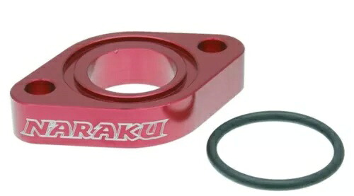 NARAKU PERFORMANCE インテークスペーサー ※Oリング付※ 50cc～100cc QMB139モーター用 NARAKU PERFORMANCE INTAKE SPACER *WITH O RING* FOR 50cc - 100cc QMB139 MOTORS 【並行輸入品】