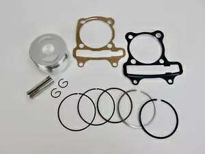 GY6 63mm (180cc ボア) KBF キャストピストン & リングセット、ガスケット付き スクーター ATV カート GY6 63mm (180cc BORE) KBF CAST PISTON & RINGS SET WITH GASKET SCOOTER ATV KART 【並行輸入品】｜カスタムパーツ WORLD倉庫 33,605円