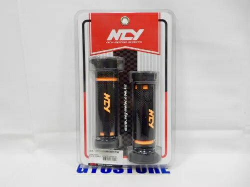 NCY レーシング スロットル グリップ セット スクーター 50cc & 150cc (7/8 または 22mm) *ブラック-オレンジ* NCY RACING THROTTLE GRIP SET SCOOTER 50cc & 150cc (7/8 or 22mm) *BLACK-ORANGE* 【並行輸入品】